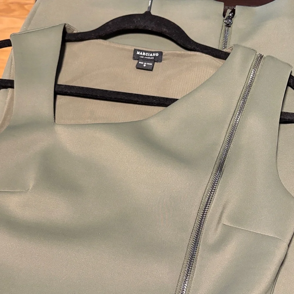 Marciano Olive Green Mini Dress - Picture 12 of 12